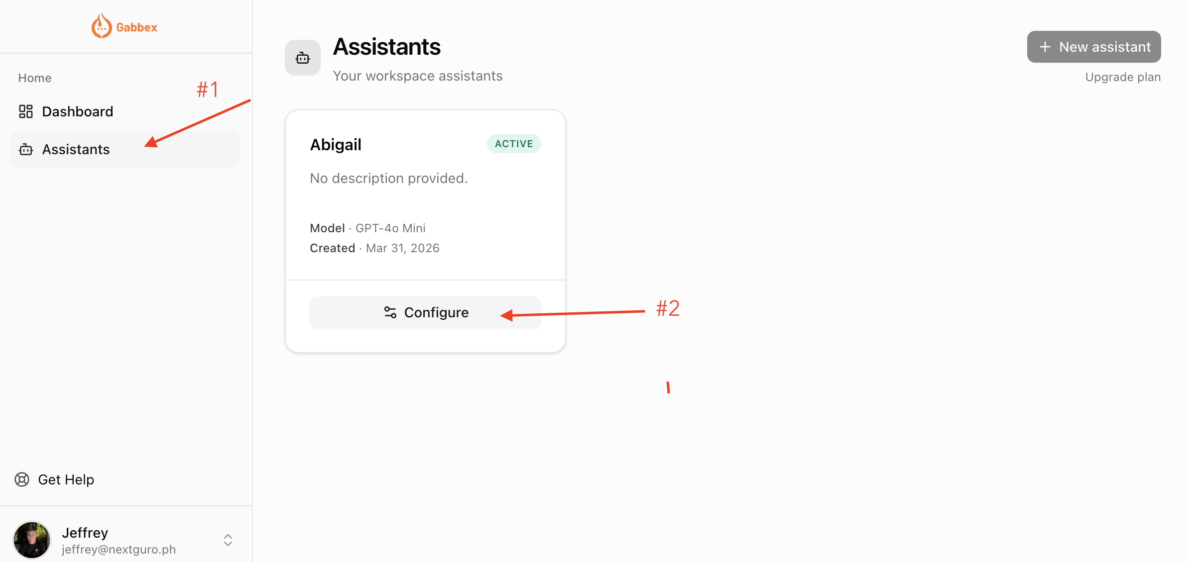 Assistant and Configure