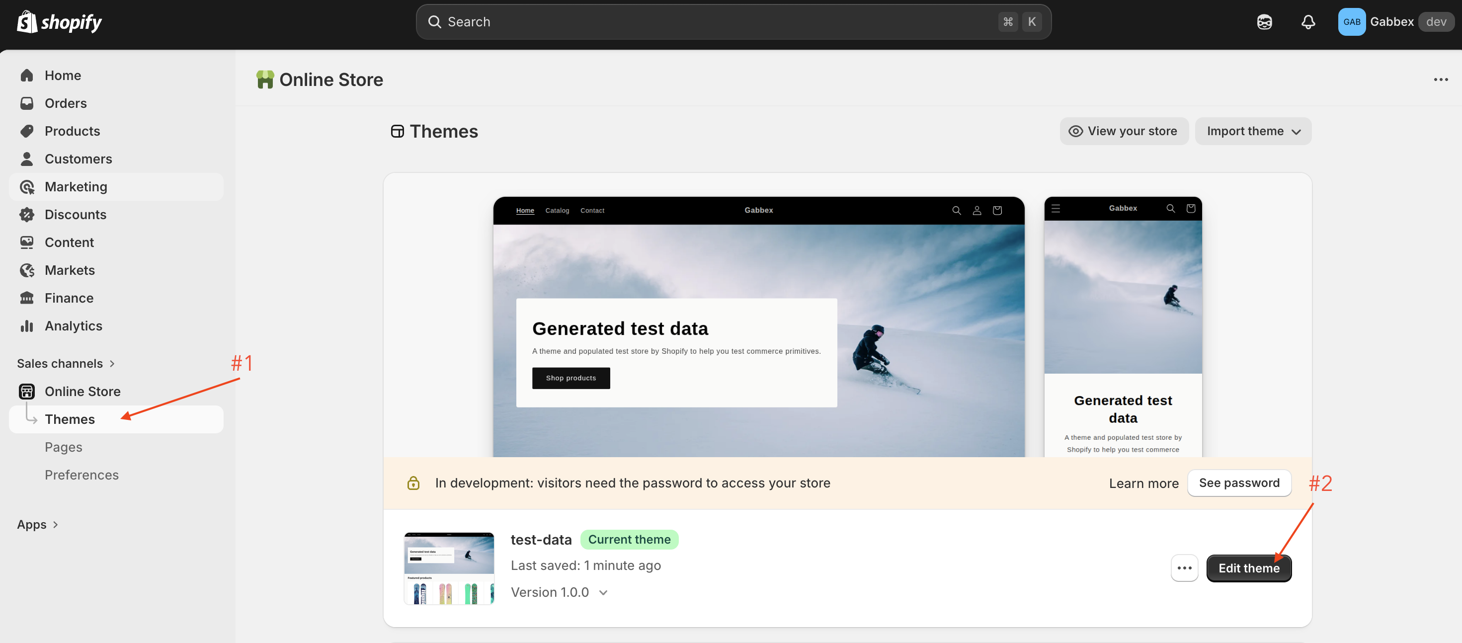 Shopify Online Store themes: Customize on the live storefront theme